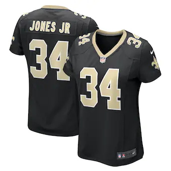 womens nike tony jones jr black new orleans saints player g